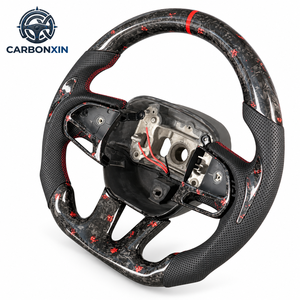 Volant sport à 3 branches en cuir et fibre de carbone pour Dodge Charger Challenger Durango Demon SRT Journey RT Viper RAM TRX SXT - Product Image 6