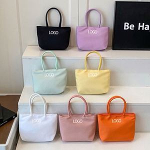 Bolsa de Mano Pequeña de Poliéster con Cierre de Cremallera y Logotipo Personalizado para Mujer, para Uso Doméstico, Casual, Diario, Playa y Viajes - Product Image 2