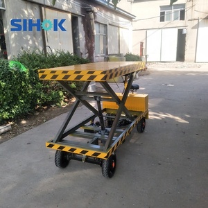 फैक्टरी अनुकूलन पोर्टेबल चलती कार्गो डॉली कैंची बिजली लिफ्ट गाड़ी हाइड्रोलिक उठाने टेबल ट्राली - Product Image 6