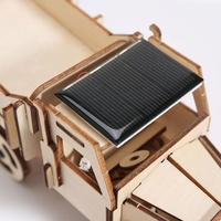 Rompecabezas 3D de Madera Wincent, Camión de Construcción con Energía Solar, Kit de Modelo para Armar, Juguete Educativo STEM, Regalo para Niños