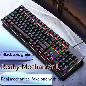 คีย์บอร์ดเกมมิ่งแบบมีสาย Green Axis RGB Backlit ดีไซน์ตามหลักสรีรศาสตร์และปรับเปลี่ยนได้ พร้อมดีไซน์ที่สะดวกสบายสำหรับผู้เล่น - Product Image 6