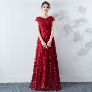 2025 nouvelle robe de Performance de chœur rouge pour la robe de soirée d'été de chœur d'étudiant pour <span class=keywords><strong>le</strong></span> concours de chansons et l'art solo pour <span class=keywords><strong>le</strong></span> test - Product Image 2