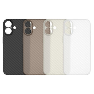 Pour <span class=keywords><strong>iPhone</strong></span> 16 Texture en fibre de carbone PP étui pour <span class=keywords><strong>iPhone</strong></span> 16 Pro Max 6.7 pouces anti-rayures pour <span class=keywords><strong>iPhone</strong></span> 16 étui en carbone - Product Image 1