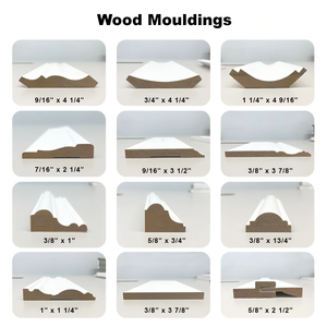 Plinthes décoratives intérieures en bois de pin de conception moderne, vente chaude, pour la maison, l'hôtel, en MDF avec apprêt en gesso - Product Image 3