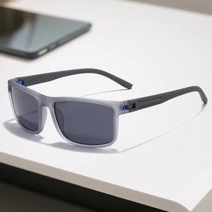 Lunettes de soleil pour hommes, rectangulaires, polarisées, UV400, à monture complète, pour le sport et les activités de plein air, pour adultes, 2024 - Product Image 1