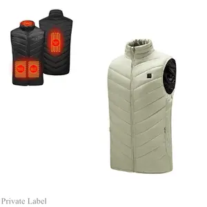 USB 5V alimentato a batteria 100% poliestere inverno antivento donna gilet riscaldato elettronico gilet riscaldato da uomo