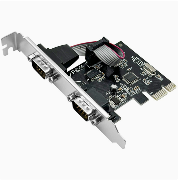 PCI-E Serial Port Card, PCIe to R232 Interface Serial Port Expansion Card, 9-pin COM Port Debugging Expansion Card.