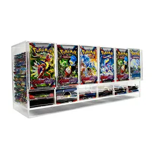 Poke mon Yugioh Sports Cards 3 6 Slot Dispenser acrilico Booster Pack per confezioni TCG