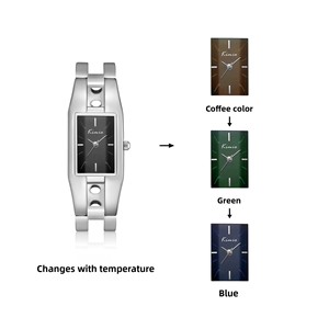 Reloj <span class=keywords><strong>de</strong></span> Cuarzo para Mujer VVS-KMO, Resistente al Agua, Estilo Minimalista, Elegante Reloj <span class=keywords><strong>de</strong></span> Pulsera Rectangular para Damas - Product Image 4
