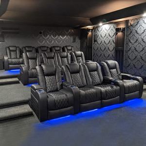 Sofá Cama de Cine en Casa con Diseño de Sillón Reclinable Eléctrico, Asientos de Sofá Cama de Cine para Sala de Cine en Casa con Función de Descanso Confortable - Product Image 2