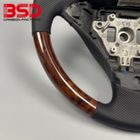 Volant en cuir et bois adapté aux BMW E46 E90 E38 E39 E83 E60 E70 E71 E72, avec prix réduit et texture haut de gamme