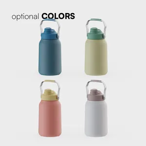 128OZ Insulated Water Jug 1 Gallon Vacuum Flask Water Bottle With Stainless Steel Handle Bottle