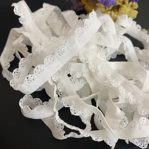 10mm poliamid elastik kayış iç çamaşırı aksesuarları dekoratif dantel kenar sutyen elastik kayış