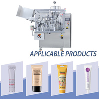 Machine automatique de remplissage et de scellage de tubes avec estampage en acier pour crème, pâte, onguent, tubes en plastique et aluminium