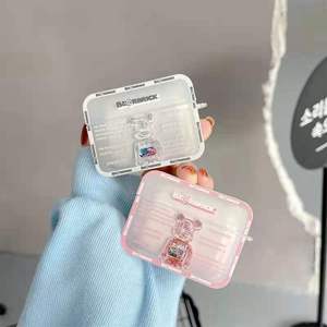 Sans fil En Caoutchouc De Silicone De <span class=keywords><strong>Dessin</strong></span> Animé Mignon Ours Bling Écouteur Housse Pour <span class=keywords><strong>Airpods</strong></span> 1 2 pro 3 - Product Image 6