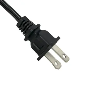 Kabel daya AC 18 AWG 2 Prong untuk Xbox One Playstation 4 Slim Playstation 5 pengganti kabel daya