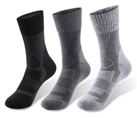 Chaussettes unisexes en laine pour l'extérieur, épaisses et chaudes, pour la randonnée, le ski, le port quotidien, chaussettes en laine mérinos pour enfants, chaussettes de sport décontractées pour hommes et femmes