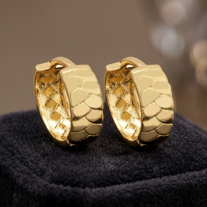 Wholesale 14K18K24K Gold <b>Filled</b> Hoop Earrings Custom Hoop Modern Earrings Fashion Hoop Earrings for Women Arracadas Oro Joyeria - Product Image 5