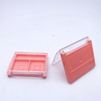 Palette de fard à paupières de luxe en plastique, transparent et vide, étui de téléphone magnétique
