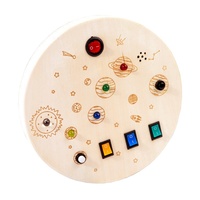 Guitare électrique en bois naturel pour enfants, instrument de musique de simulation, jouet rechargeable avec batterie, cadeau, planche d'activités avec lumière et son