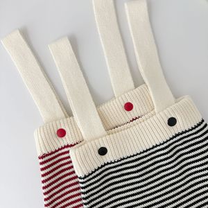 Conjunto de Ropa Tejida de 2 Piezas para Primavera/Otoño, Algodón, Pantalones a Rayas para Bebés y Niños Pequeños, Ropa para Bebés al por Mayor - Product Image 4