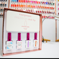 Système d'ongles en gel ABS de luxe, longue tenue, couvrance totale, style French, pré-conçus, durcissement en 60 secondes, couleur néon unie
