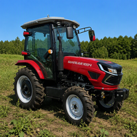 Tracteur agricole lourd à quatre roues motrices avec cabine climatisée, moteur Hitachi de 100 chevaux, fabriqué en Chine par Guangjue1004, en vente, livraison rapide