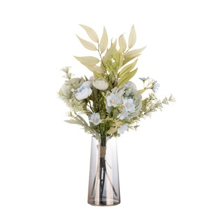 Bouquet de fleurs artificielles CallaFloral, pivoine, rose thé, saule, décoration de mariage et de maison CF01091 - Product Image 5