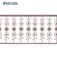 Rampe d'escalier extérieure Socool en aluminium et métal Rampe de balcon Main courante