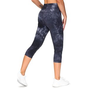 FOXA Women's High Waist Tummy Control Capri <b>Leggings</b> <b>With</b> <b>Pockets</b> Yoga Workout Wear - Product Image 3