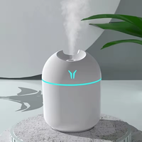 Mini humidificateur d'air ultrasonique 250 ml, lumière romantique, diffuseur USB, purificateur d'air pour voiture, générateur de brume aromatique, anion, avec lampe LED