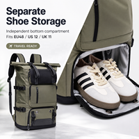 Sac à dos pour ordinateur portable de 16 pouces, grand format, multi-poches, imperméable, à fermeture éclair, pour femmes et hommes, idéal pour les voyages, la randonnée et le camping