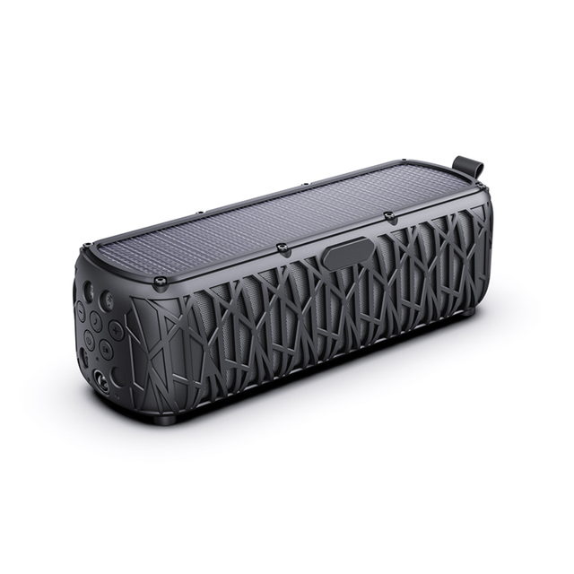Portable Mini Wireless Speaker with RGB LED Lighting HD Sound & Emerncy Solar Powered TF Card Music Player for Home Parties