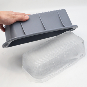 2024 Offre Spéciale 4 pièces réutilisable Silicone grand froid plongeant bain refroidisseurs étoile ronde bloc de glace Cube plateau moule pour congélateur congélation - Product Image 1