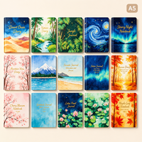 Carnet de notes vierge pour sublimation OEM, journal personnalisé avec logo, couverture rigide, reliure cousue, agenda non daté A5 paysage, personnalisable, vente en gros