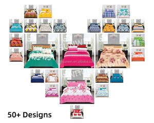 Set di Biancheria da Letto King Size in Microfibra Intrecciata Morbida, 6 Pezzi, 48 Disegni con Motivi Floreali Stampati, Lenzuolo Piatto, Lenzuolo con Angoli <span class=keywords><strong>e</strong></span> Federe - Product Image 6