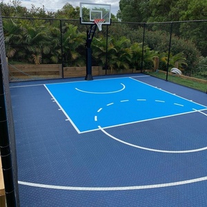 UNI Portable <strong>3x3</strong> Basketball Court Modular Interlocking Flooring <strong>Tiles</strong> Outdoor Sport Court Simple Color - Product Image 6