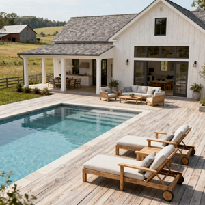 Progetto Esclusivo di Villa Moderna con Cortile Recintato e Piscina, <span class=keywords><strong>Architettura</strong></span> Paesaggistica, Disegni 3D+CAD, Soluzione Completa per Progetti - Product Image 2