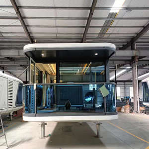 Maison mobile en aluminium type capsule spatiale, cabine de loisirs, chambre ensoleillée, hôtel conteneur en verre avec isolation phonique et thermique <span class=keywords><strong>solaire</strong></span> - Product Image 6