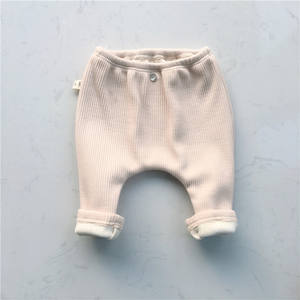 Haute qualité Stretch 100% coton enfants pantalons côtelés pantalons <span class=keywords><strong>marron</strong></span> garçons bébé filles hiver polaire <span class=keywords><strong>Legging</strong></span> - Product Image 4