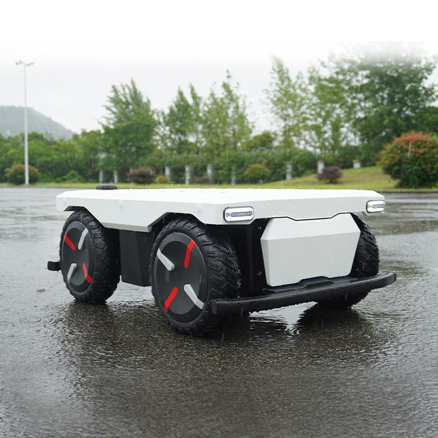 Educational Small Self Driving Delivery Robot Autonomous Cargo Delivery