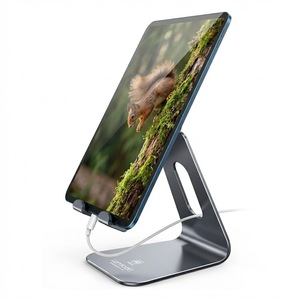 Support de tablette mains libres Lamicall A1, support de bureau réglable, support de téléphone portable, berceau pour jeux et visionnage de films - Product Image 1