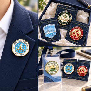 Custom Organization Hard Enamel Lapel <b>Pin</b> Badges School Club Event Anniversary Emblems OEM ODM Medal Manufacturer OEM ODM - Product Image 3