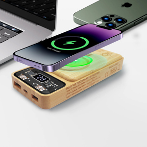 Nhà cung cấp tốt nhất bamboopower ngân hàng 10000mAh kép di động ngoài trời ngân hàng điện không dây sạc - Product Image 6