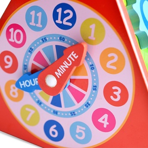 Đồng Hồ Bàn Tính Hình Tam Giác Hoạt Động Bằng Gỗ Cho Bé Đồ Chơi Hoạt Động Học Tập Cho Trẻ Tập Đi Gương Mê Cung 5 Trong 1 Đồ Chơi Giáo Dục Khác - Product Image 4