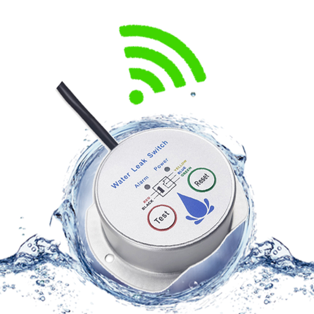 SW6 Tuya Smart-Life Wi-Fi Voice Alert Water Leak Sensor for School University Campus Building Water Intrusion Detect