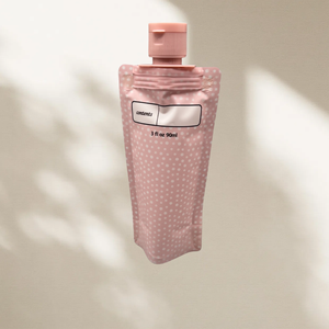 Sachet de voyage en plastique à bec verseur, rechargeable, pour shampoing et cosmétiques, vente en gros - Product Image 3