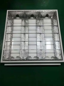 Chất Lượng Hàng Đầu Trong Nhà Troffer Ánh Sáng T5/T8 Bề Mặt Gắn Đèn 600X600 Mét 3X9 Wát 4X9 Wát EU Tiêu Chuẩn Nhôm Phản Xạ Lưới Đèn - Product Image 5