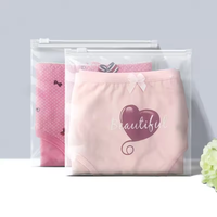 Sacs d'emballage en tissu mat translucide avec fermeture éclair personnalisée Unione Factory, sacs à vêtements avec fermeture éclair givrée pour T-shirts