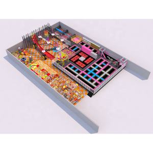 Parque de trampolim infantil grande com playground indoor e trampolim profissional e bola de bolha - Product Image 3